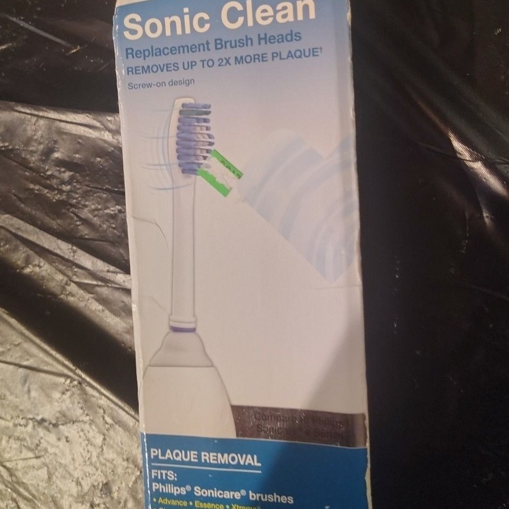 CVS Health Sonic Clean 2ct Brush Heads Fits Philips Sonicare e-Series